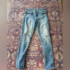 Levi 711 Skinny Womens Jeans Holes Rips 29